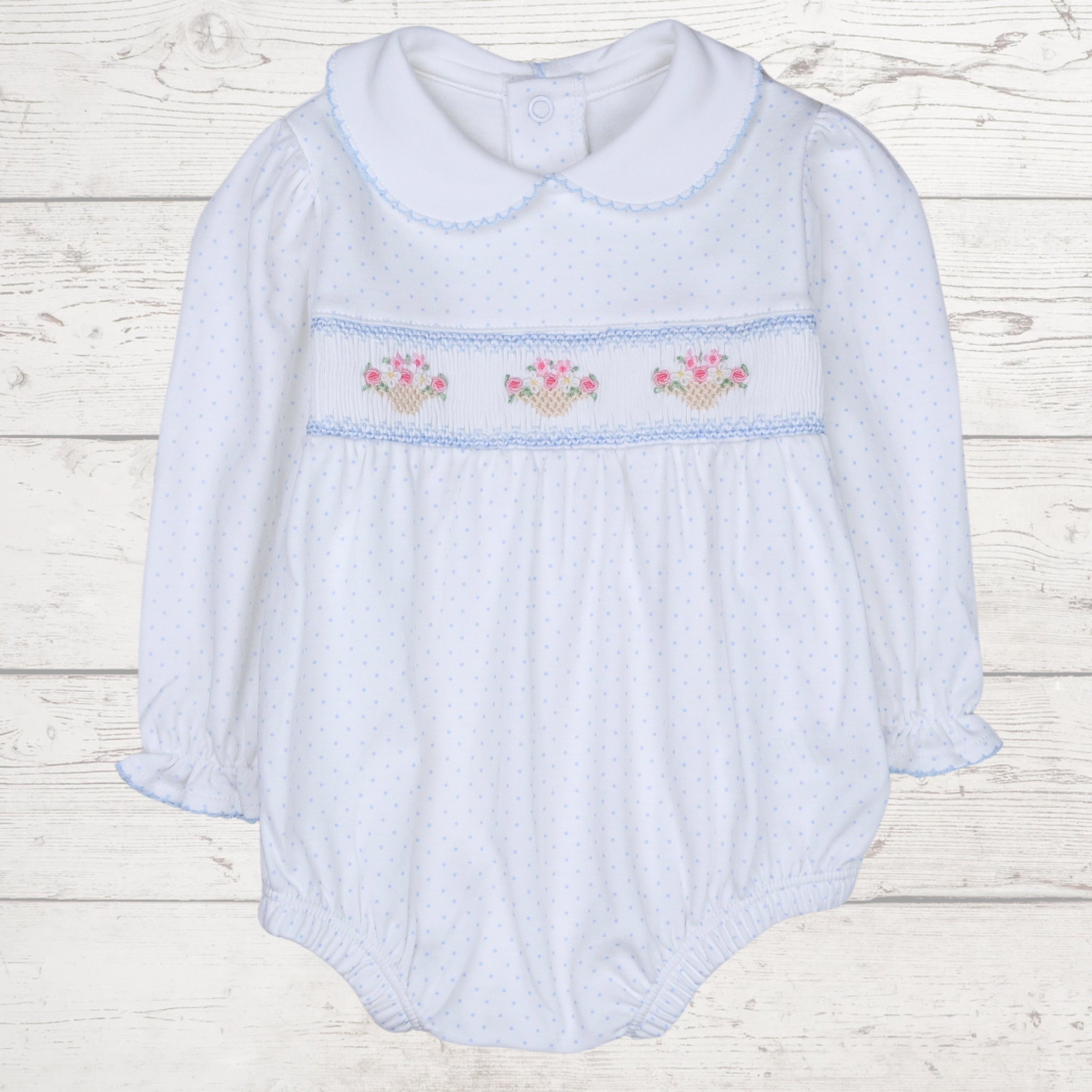 Sweet Harvest Smocked Baby Bubble