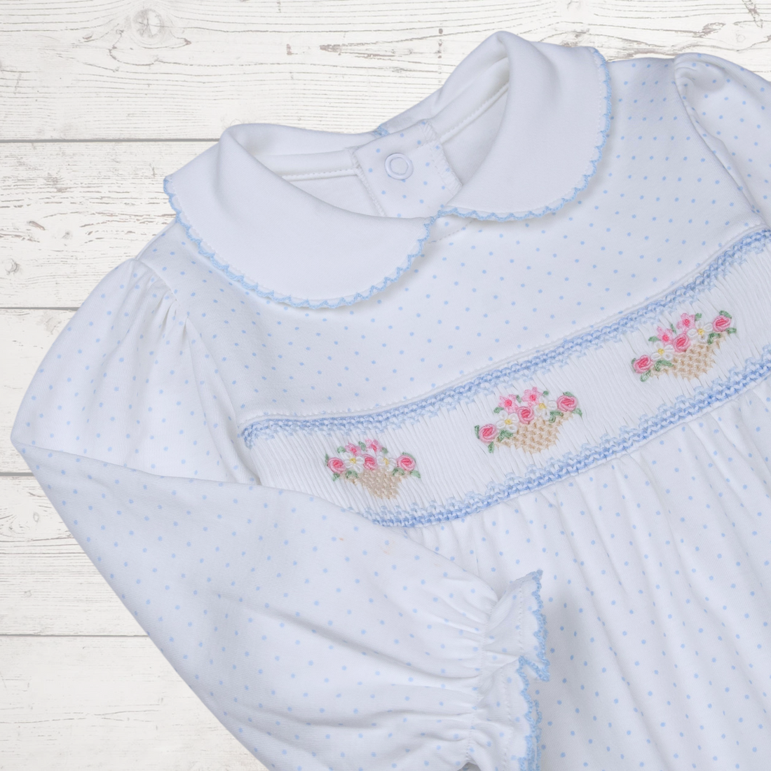 Sweet Harvest Smocked Baby Bubble